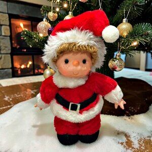 Fun World Musical Wind-up Plush Santa Doll Christmas 10 Inch Jingle Bells VIDEO